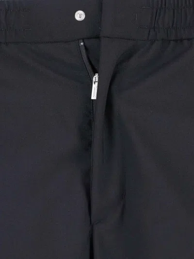 Laminar Tailored Wool-blend Trousers With Polyester Lining In Black