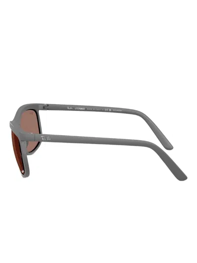 Ray Ban Rectangle-frame Sunglasses In Gray