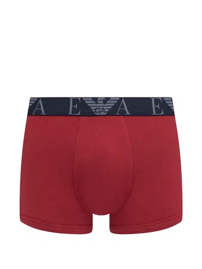 Armani Exchange Logo-waistband Trunks In Multi
