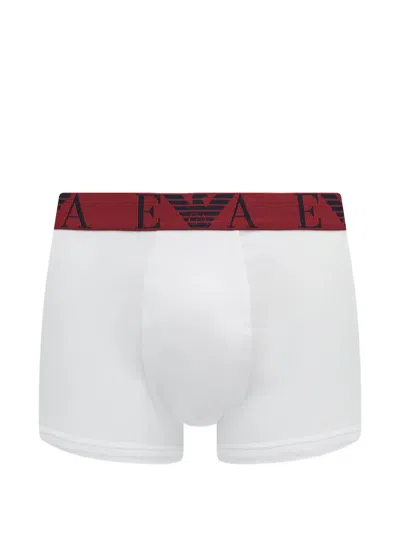 Armani Exchange Logo-waistband Trunks In Multi