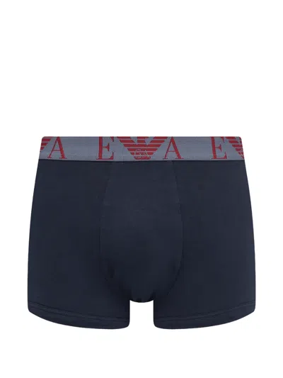Armani Exchange Logo-waistband Trunks In Multi