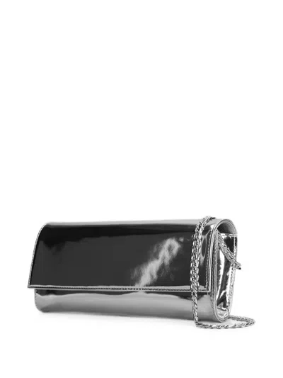 Castagna Metallic-effect Chain-strap Shoulder Bag In Silver