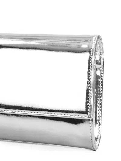 Castagna Metallic-effect Chain-strap Shoulder Bag In Silver
