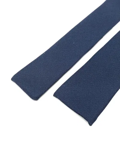 Corneliani Woven Tie In Blue