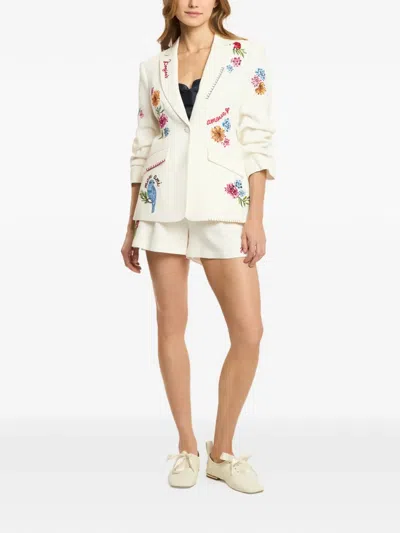 Cinq À Sept Cinq A Sept Celeste Vine Scrunched Cheyenne Blazer In Multi
