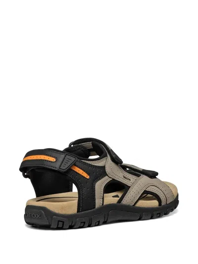 Geox Perforated Touch-strap Sandals In Multi