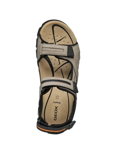 Geox Perforated Touch-strap Sandals In Multi