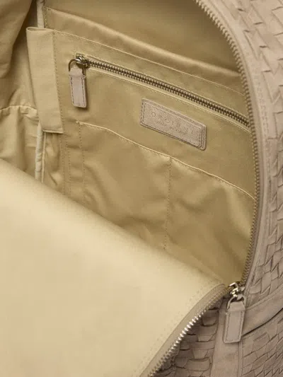 Orciani Laio Peach Backpack In Neutral