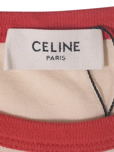 Pre-owned Celine Logo T-shirt In Neutral