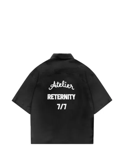 Reternity Le Progres Logo-print Shirt In Black