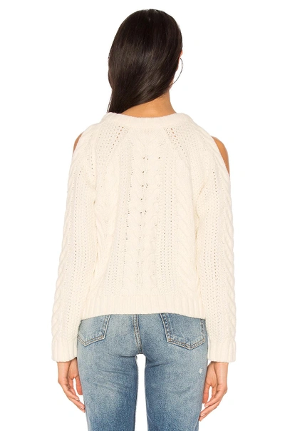 Shop Anine Bing Cut Out Sweater In Cream