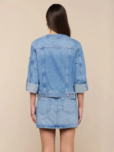 L'agence Anouk Jean Jacket In Blue