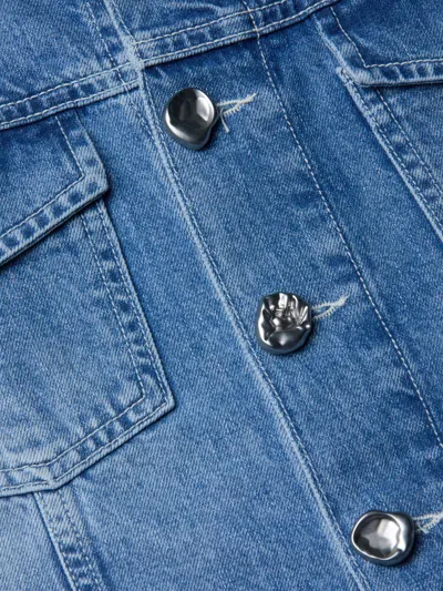 L'agence Anouk Jean Jacket In Blue