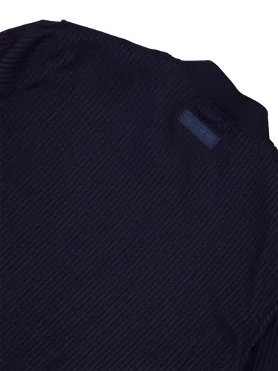 Givenchy Pinstriped Bomber Jacket In Blue