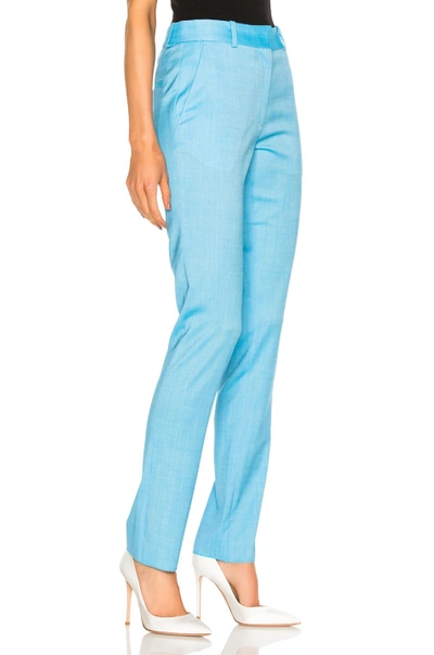 Shop Victoria Beckham Slim Leg Trouser In Sky Blue