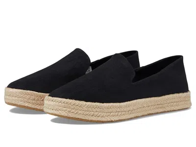 Toms Carolina 10020990 Espadrille Women's 9 Black Slip-on Platform Shoes Fzp198 (black,9)