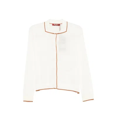 Max Mara Studio Silk-wool Blend Sweater In Multi
