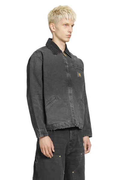 Carhartt Detroit Jacket Cotton Bradento Jackets Black In Multi