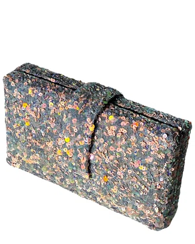 Simitri Hand-embroidered Sequin Box Clutch In Multi