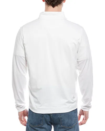Peter Millar Albatross Pique 1/4-zip Pullover In White