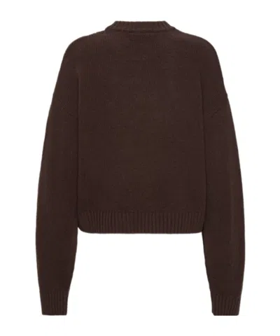 Rotate Birger Christensen Pullover Mit Rundhalsausschnitt In Brown