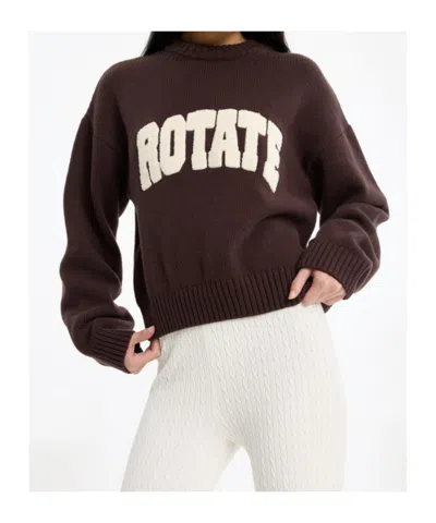 Rotate Birger Christensen Pullover Mit Rundhalsausschnitt In Brown