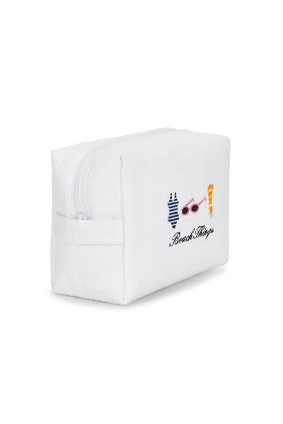Abbode Beach Things Waffle Pouch In White