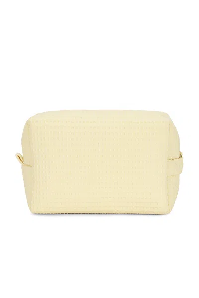 Abbode Daschund Mom Waffle Pouch In Yellow
