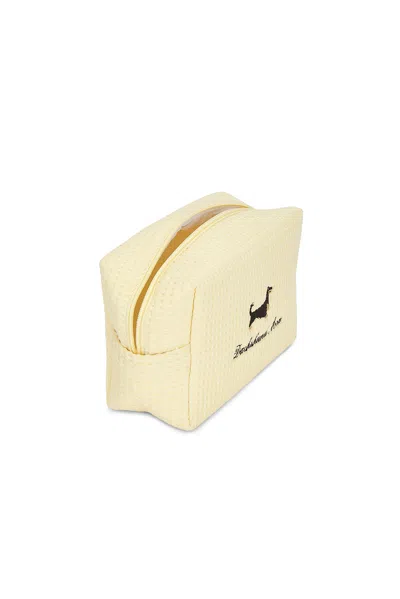 Abbode Daschund Mom Waffle Pouch In Yellow