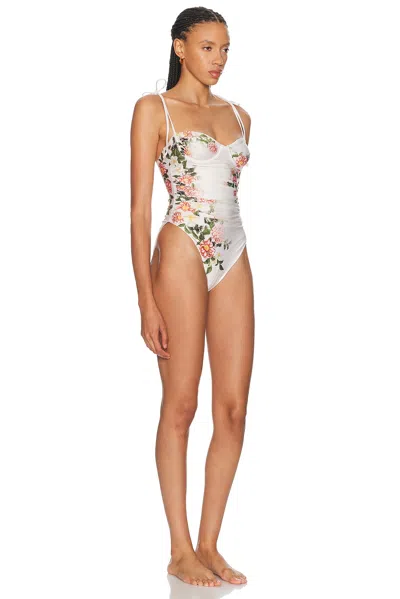 Agua By Agua Bendita Rabano One Piece Swimsuit In White