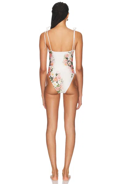 Agua By Agua Bendita Rabano One Piece Swimsuit In White