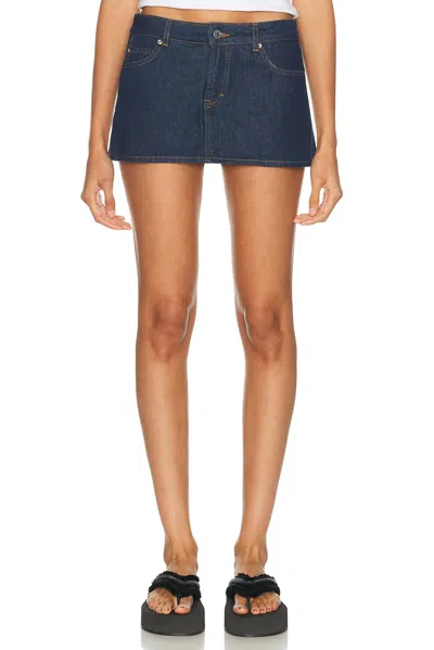 Grlfrnd Evette Micro Skort In Blue
