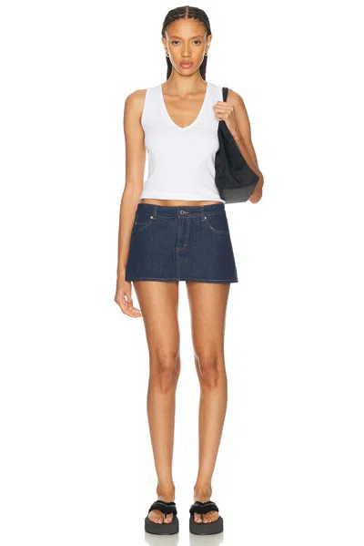 Grlfrnd Evette Micro Skort In Blue