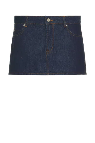Grlfrnd Evette Micro Skort In Blue