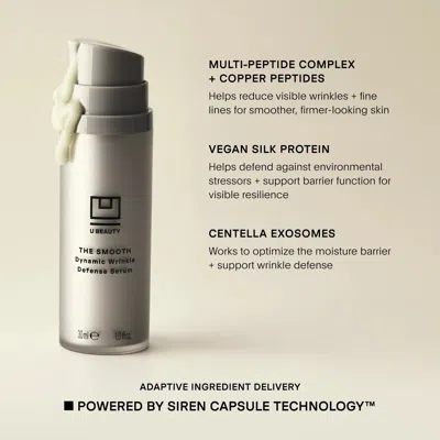 U Beauty The Smooth Dynamic Wrinkle Defense Serum Anti-aging Serum 30ml In Transparent