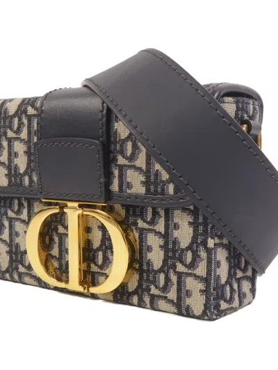 Pre-owned Dior 30 Montaigne Patterned Clutch Bag In Neutral