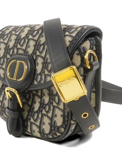Pre-owned Dior Mini Bobby Shoulder Bag In Blue
