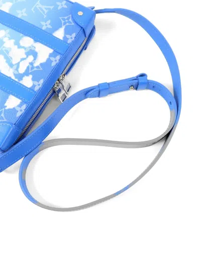 Pre-owned Louis Vuitton Monogram Clouds Soft Trunk Shoulder Bag In Blue
