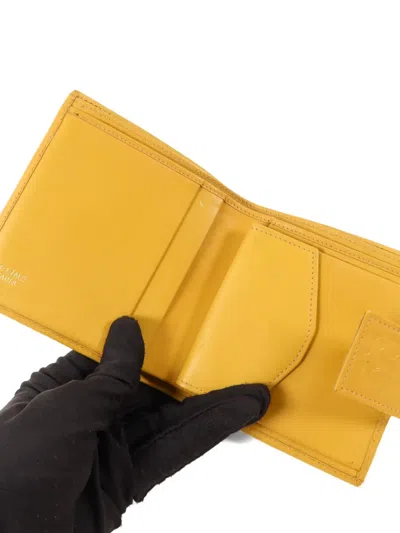 Pre-owned Celine Macadam Triomphe Wallet In Brown