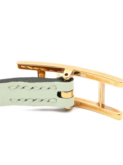 Pre-owned Hermes Behapi Double Tour Bracelet In Brown
