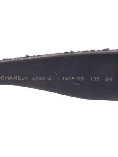 Pre-owned Chanel Oversized-frame Sunglasses In Black