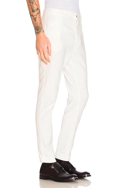 Shop Haider Ackermann Skinny Trousers In Black. In Ivory