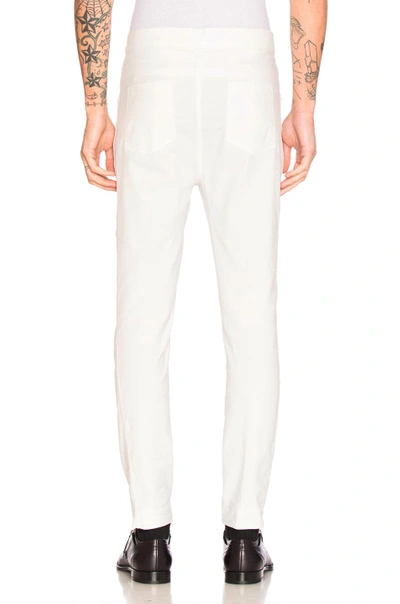 Shop Haider Ackermann Skinny Trousers In Black. In Ivory