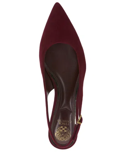 Vince Camuto Valiey Slingback Flat In Burgundy