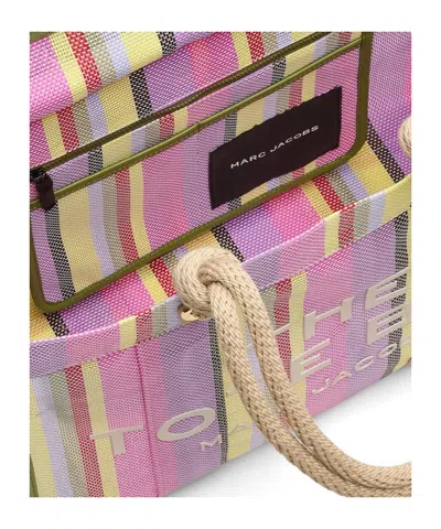 Marc Jacobs Tote Bag Rope Handles Striped Pattern In Multi