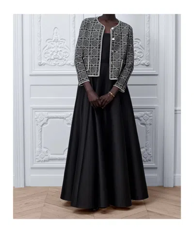 Dior Macrocannage Cropped Jacket In Multi