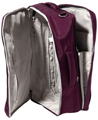Baggallini Modern Convertible Small Backpack Messenger In Purple