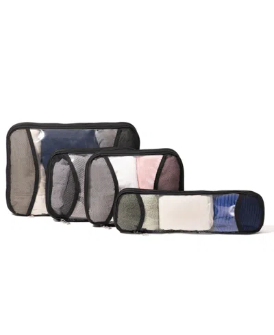 Baggallini Zipper Compression 4-piece Cube Set In Multi