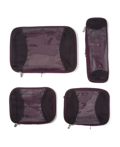 Baggallini Zipper Compression 4-piece Cube Set In Multi