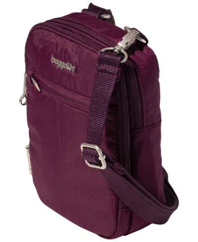 Baggallini Securtex Anti-theft Mini Everything Crossbody In Red
